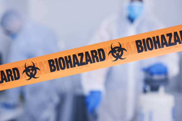 Professional Biohazard Cleanup technician working in North Miami Beach, FL